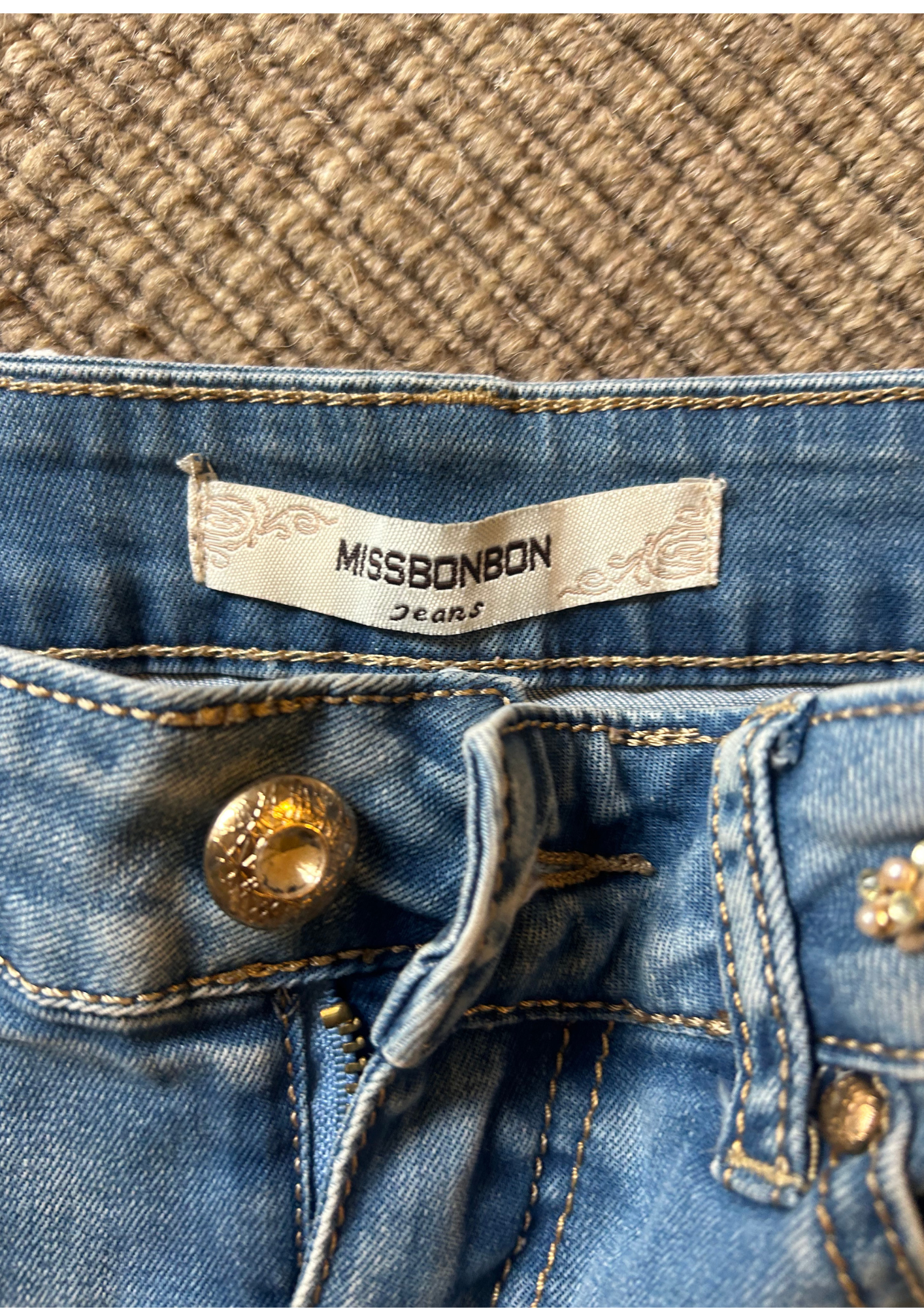 Blue baby blue denim shorts